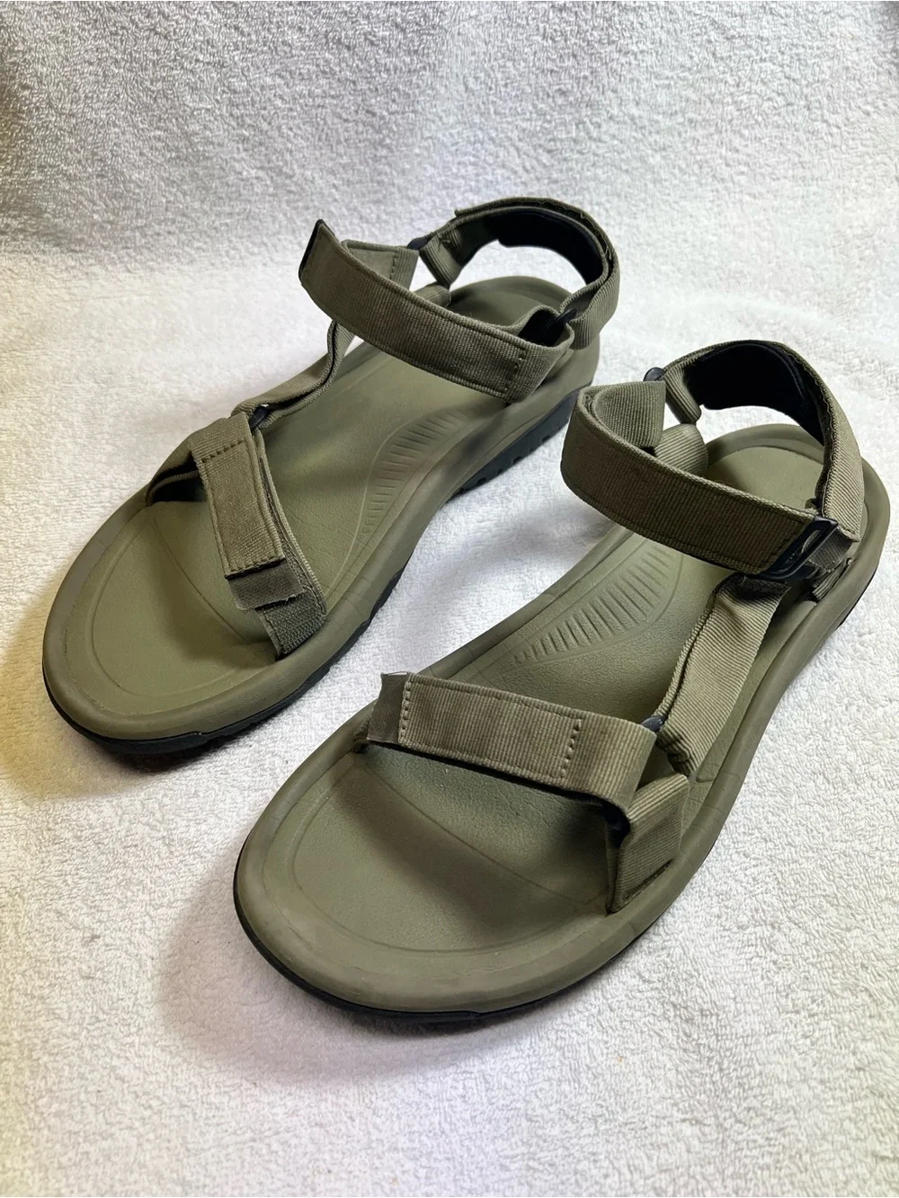 Teva Men's Olive Green Military Strapped Sandals Size 13